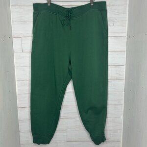 NWT Express Mens Loose Brushed Drawstring Jogger Sweatpants in Green Size XL